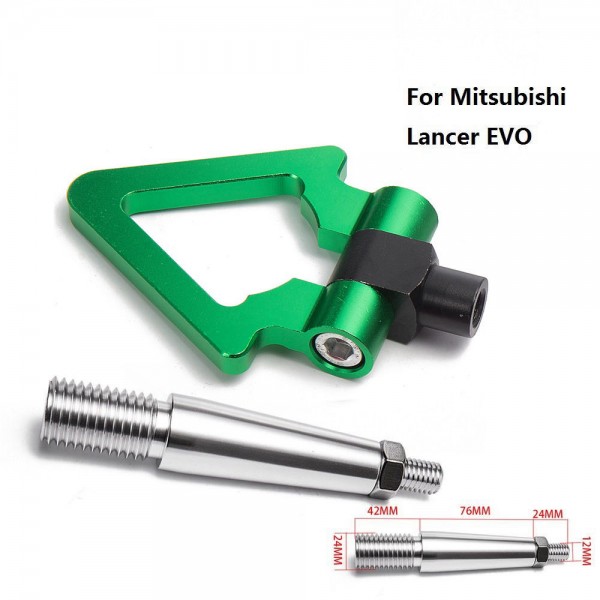 картинка Буксировочный крюк "Стрелка" для Mitsubishi Lancer EVO, зеленый магазин  StreetTuning 