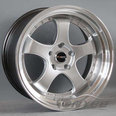 картинка Новые диски JNC 017 R18 5X114,3 ET20 J8,5 серебро + полированная полка магазин  StreetTuning 