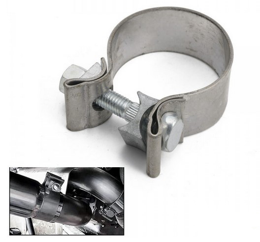 картинка Хомут для глушителя (выхлопной трубы) ремонтный, узкий, диаметр 127 мм магазин  StreetTuning 