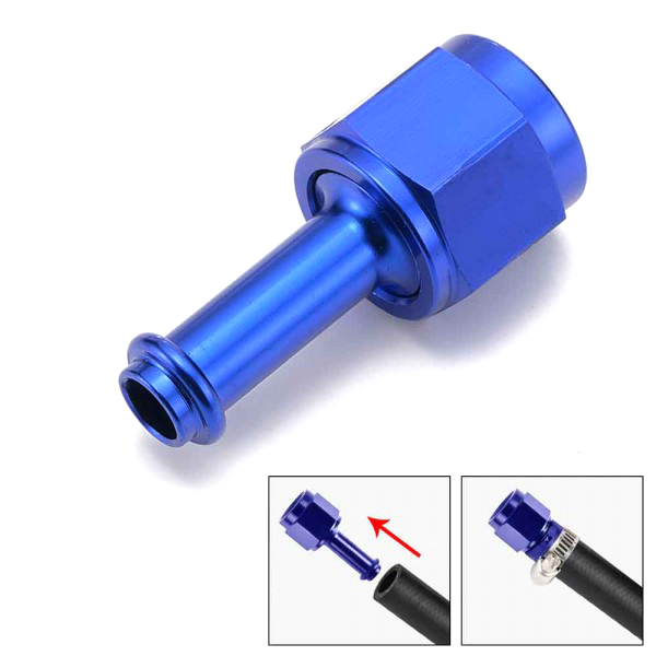 картинка Фитинг адаптер переходник мама AN6 - папа 5/16 ( 8 мм ) магазин  StreetTuning 