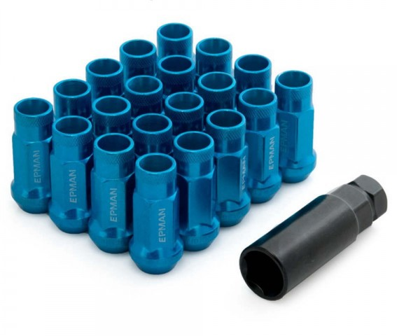 картинка Колесные гайки Epman JDM V48 12x1.25 синие магазин  StreetTuning 