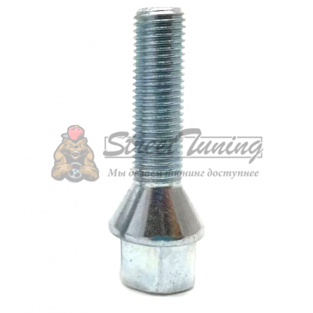 картинка Колесный болт Starleks M14x1.5 высота 33 мм, конус, ключ 17 мм, цинк магазин  StreetTuning 