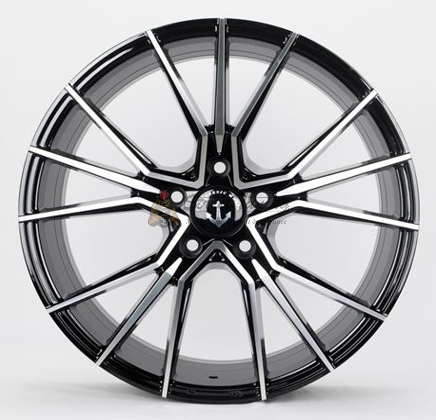 картинка Диски Fonyee FY 98BY04 R19 9.5J ET38 5X114.3 Black+Silver магазин  StreetTuning 