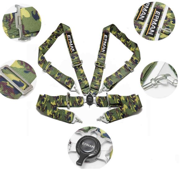 картинка Ремень безопасности 4-х точечный Epman - камуфляж магазин  StreetTuning 