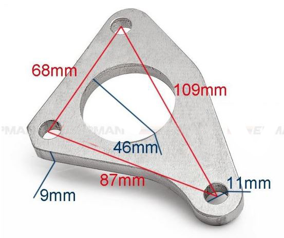 картинка Фланец для Subaru Impreza EJ20 EJ25 магазин  StreetTuning 