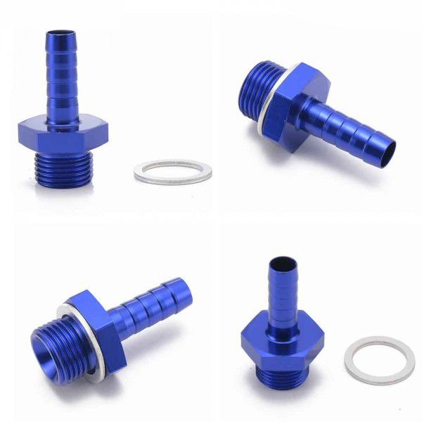 картинка Фитинг адаптер переходник папа М18х1.5 - папа 3/8 ( 10мм) магазин  StreetTuning 