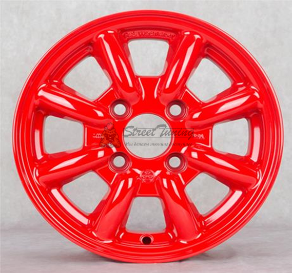 картинка Диски Watanabe HL-201 R12 J4,5 ET35 4X100 red магазин  StreetTuning 