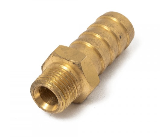 картинка Фитинг-штуцер под шланг елочка 9.5 мм - резьба 1/8 npt магазин  StreetTuning 