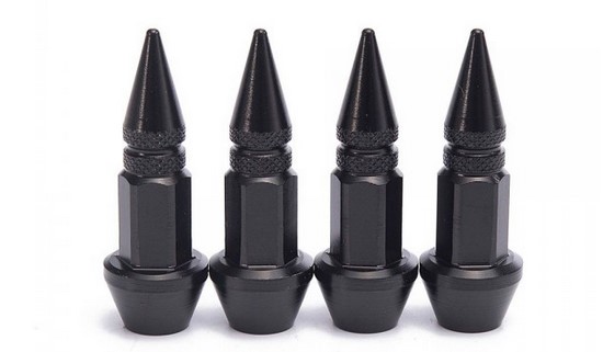 картинка Спортивные ниппели "Пики" для бескамерных шин, черные магазин  StreetTuning 