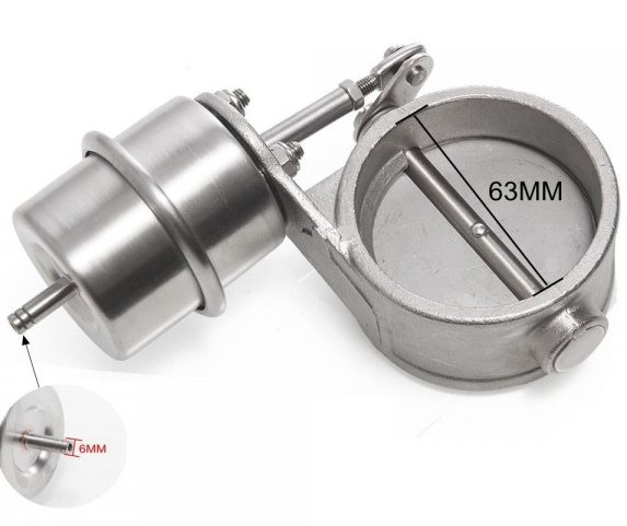 картинка Комплект вакуумной заслонки для регулировке громкости выхлопа 63мм (закрытая) магазин  StreetTuning 