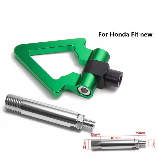 картинка Буксировочный крюк "Стрелка" для Honda Fit свежих годов, зеленый магазин  StreetTuning 