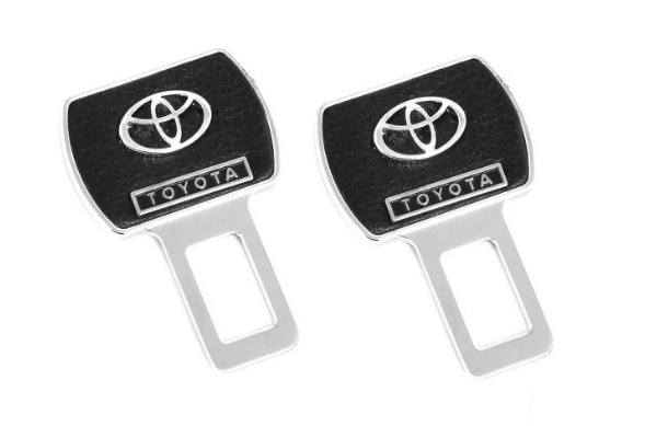 картинка Заглушка в ремень Toyota цвет черный (пара) магазин  StreetTuning 