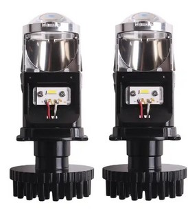 картинка Лампочки "линзы" БИДИОДНЫЙ МИНИ МОДУЛЬ Sanvi M6, цоколь H4 магазин  StreetTuning 
