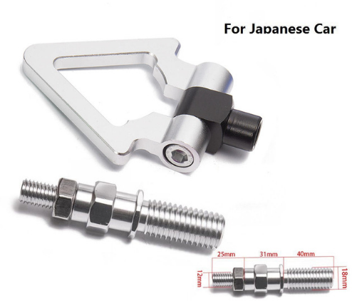картинка Буксировочный крюк "Стрелка" для японских авто, серебряный магазин  StreetTuning 