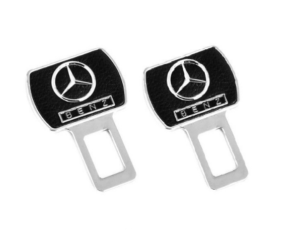 картинка Заглушка в ремень Mercedes-Benz цвет черный (пара) магазин  StreetTuning 