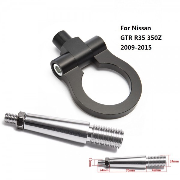 картинка Буксировочное кольцо для Nissan GTR R35 350Z 09-15, черное магазин  StreetTuning 