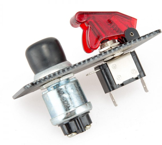 картинка Панель запуска (зажигания) ДВС 1 кнопка старта, 1 тумблер магазин  StreetTuning 