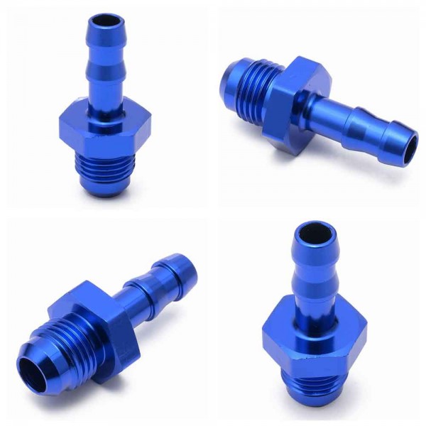 картинка Фитинг адаптер переходник папа AN6 - папа 5/16 ( 8 мм) магазин  StreetTuning 