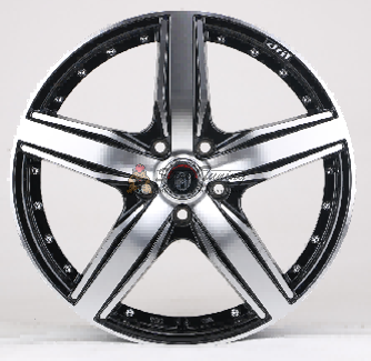 картинка Диски  iV-015 R18 7.5J ET40 5X112  Black+silver магазин  StreetTuning 