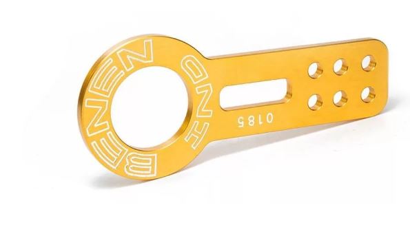 картинка Буксировочная петля Benen золотая, передняя магазин  StreetTuning 