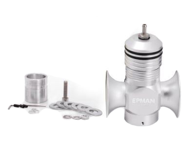 картинка Перепускной клапан (Blow-Off) Механический для Дизельного мотора, двойной выход, серебряный магазин  StreetTuning 