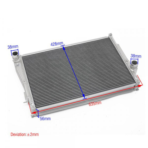 картинка Радиатор алюминиевый для BMW E46 40мм MT 98-06 магазин  StreetTuning 