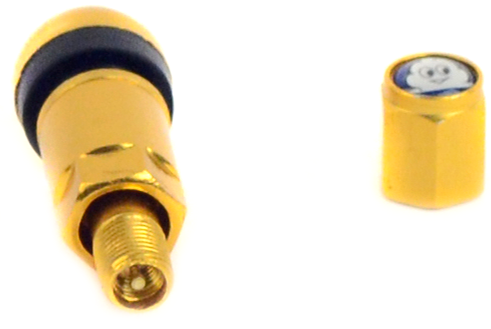 картинка Спортивные ниппели "Michelin" для бескамерных шин, золотые магазин  StreetTuning 