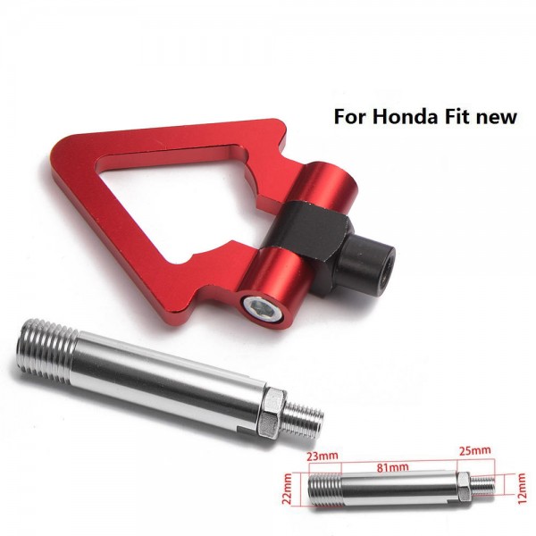 картинка Буксировочный крюк "Стрелка" для Honda Fit свежих годов, красный магазин  StreetTuning 