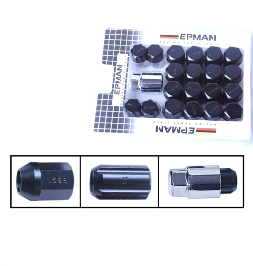 картинка Комплект гаек EPMAN RACING RS, черные М12 х 1.5 магазин  StreetTuning 
