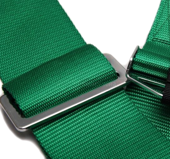 картинка 4-х точечный ремень безопасности TAKATA Style, зеленый магазин  StreetTuning 