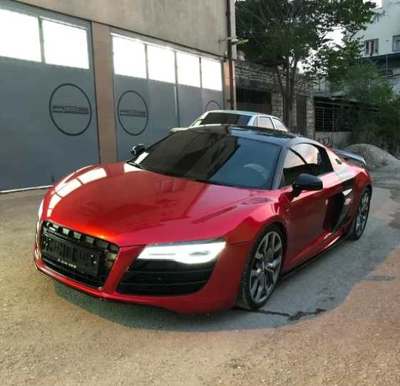 картинка Пленка виниловая рубиновый красный - PET Metallic Ruby Red магазин  StreetTuning 