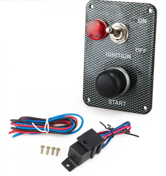 картинка Панель запуска (зажигания) ДВС 1 кнопка старта, 1 тумблер магазин  StreetTuning 