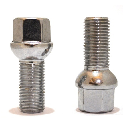 картинка Болт Starleks М15х1,25, высота 27 мм,сфера R14, ключ 17мм, хром, PS17Q27Cr магазин  StreetTuning 