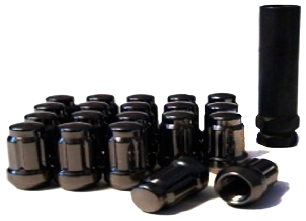 картинка Колесные гайки Starleks, М12 х 1.5, L-35 мм, черные, G68 магазин  StreetTuning 