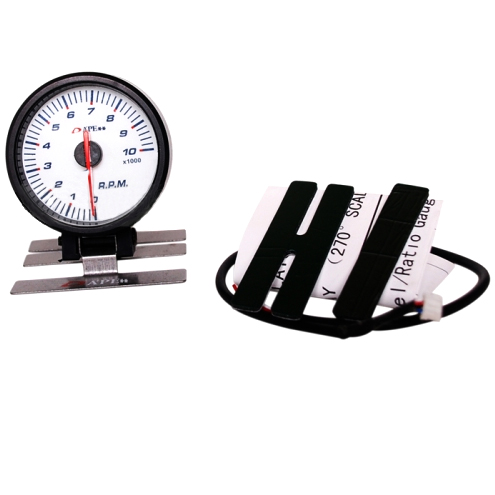 картинка Датчик тахометр Apexi Style, белое табло магазин  StreetTuning 