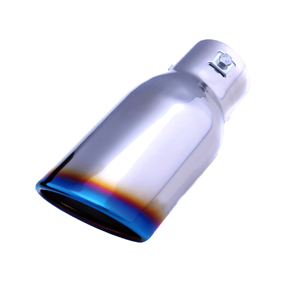 картинка Насадка на глушитель HKS Style одинарная, скосая D-63 х101 мм L-190 мм магазин  StreetTuning 