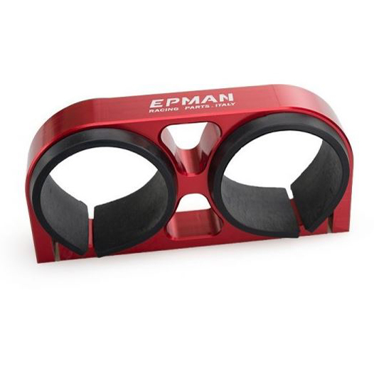 картинка Двойной брегет Epman и адаптер для установки 2-ух топливных насосов Bosh 044 60 мм , красный. магазин  StreetTuning 