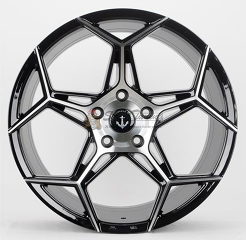 картинка Диски Lizardo 5540 R18 J9 ET38 5X120 black+pilished магазин  StreetTuning 