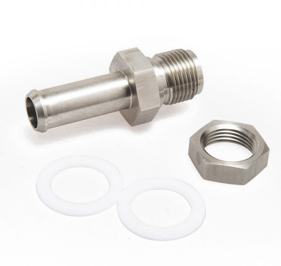 картинка Фитинг составной с накидной гайкой, стальной  под шланг 16 мм магазин  StreetTuning 