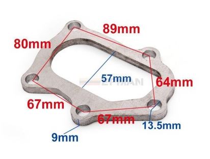 картинка Фланец под турбину TD04 Subaru магазин  StreetTuning 