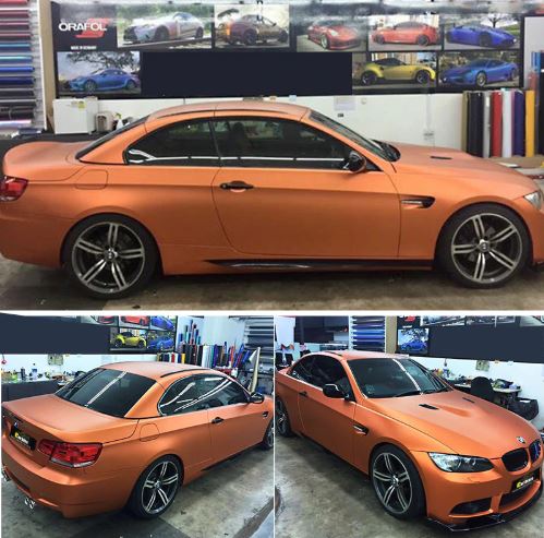 картинка Матовый хром Carbins USA коричневый (1.52м х 18м) магазин  StreetTuning 