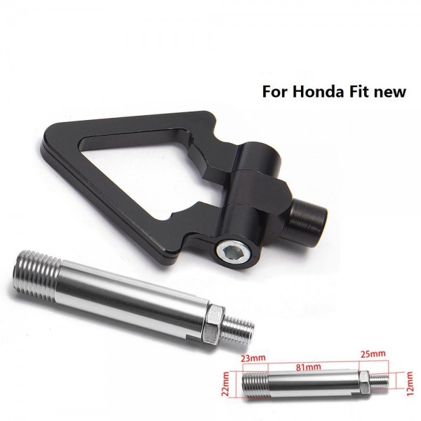 картинка Буксировочный крюк "Стрелка" для Honda Fit свежих годов, черный магазин  StreetTuning 