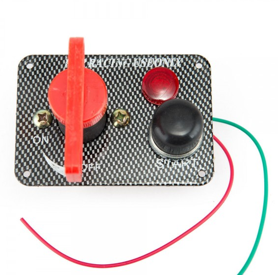 картинка Панель запуска ДВС с выключателем подачи тока и индикатором магазин  StreetTuning 