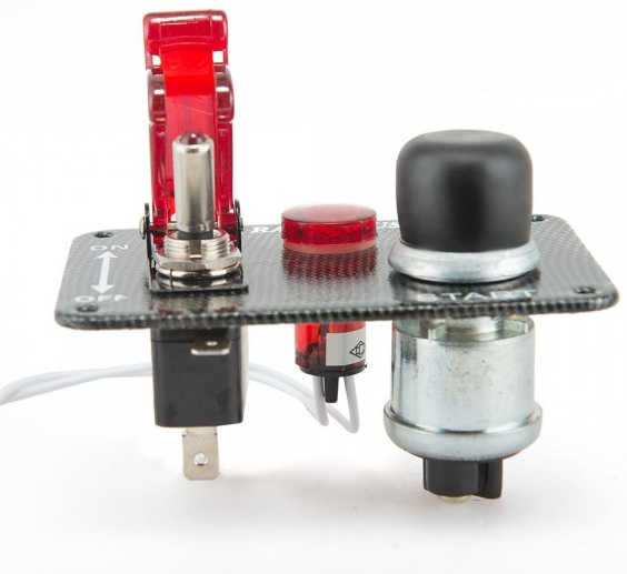 картинка Панель запуска (зажигания) ДВС 1 кнопка старта, 1 тумблер магазин  StreetTuning 