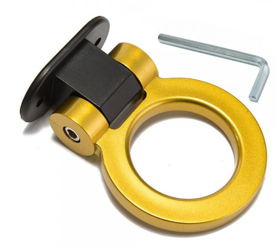 картинка Буксировочная петля декоративная, желтая магазин  StreetTuning 