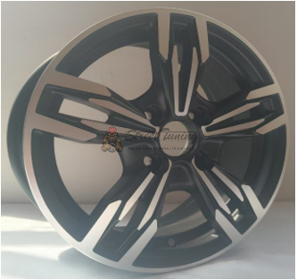 картинка Диски AMG Style  R14 5.5J ET35 5X114.3 Black+Silver магазин  StreetTuning 