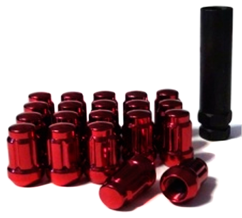 картинка Колесные гайки Starleks, М12 х 1.5, L-35 мм, красные, G71 магазин  StreetTuning 