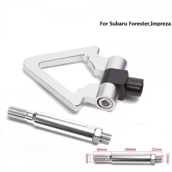 картинка Буксировочный крюк "Стрелка" для Subaru Forester/Impreza, серебряный магазин  StreetTuning 