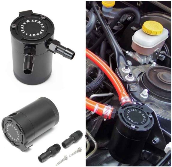 картинка Маслоуловитель 2-ух портовый Epman черный магазин  StreetTuning 