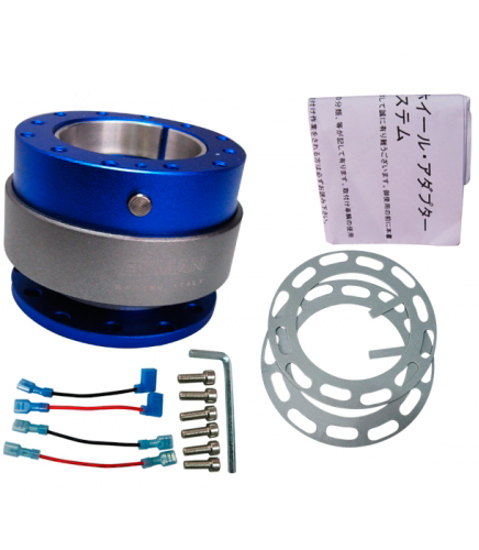 картинка Быстросъемная муфта для спортивного руля Epman QR1001, синего цвета магазин  StreetTuning 